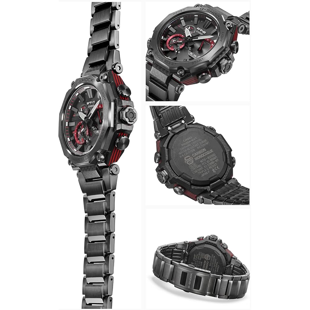 Casio G-Shock MTG-B2000YBD-1AJF Men's Bluetooth Solar Watch Black Dual Core Guard Structure