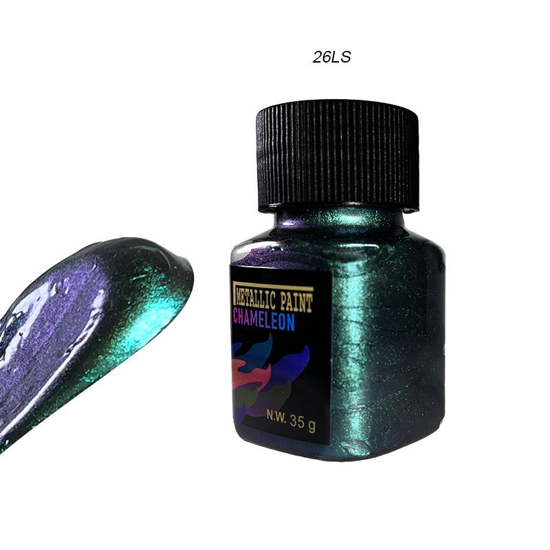 35g Chameleon Metallic Acrylic Paint Angle Shift Color Pigment for Acrylic Painting DIY Resin Art Crafts Painting Supplies