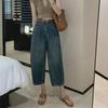 2023 High Waist Wide-Leg Jeans for Girls - Autumn/Winter Slimming Nine-Point Banana Pants