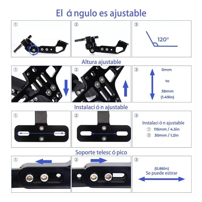 Держатель номерного знака мотоцикла Держатель номерного знака с указателями поворота Для Yamaha MT07 Для Kawasaki Z800 Для Honda Для BMW