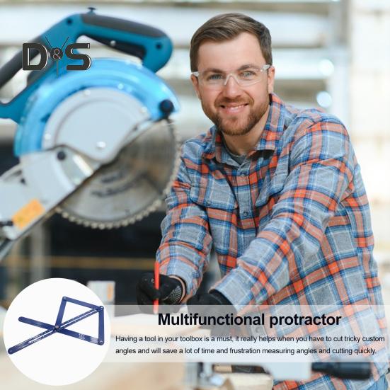 Угловой угломер, линейка, прочная конструкция, многофункциональная угловая измерительная пила, угломер, транспортир