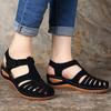Woman Sandals Summer Vintage Wedge Sandals Casual Cutout Loophole Women Shoes Female Ladies Platform Retro Sandalias Plus Size