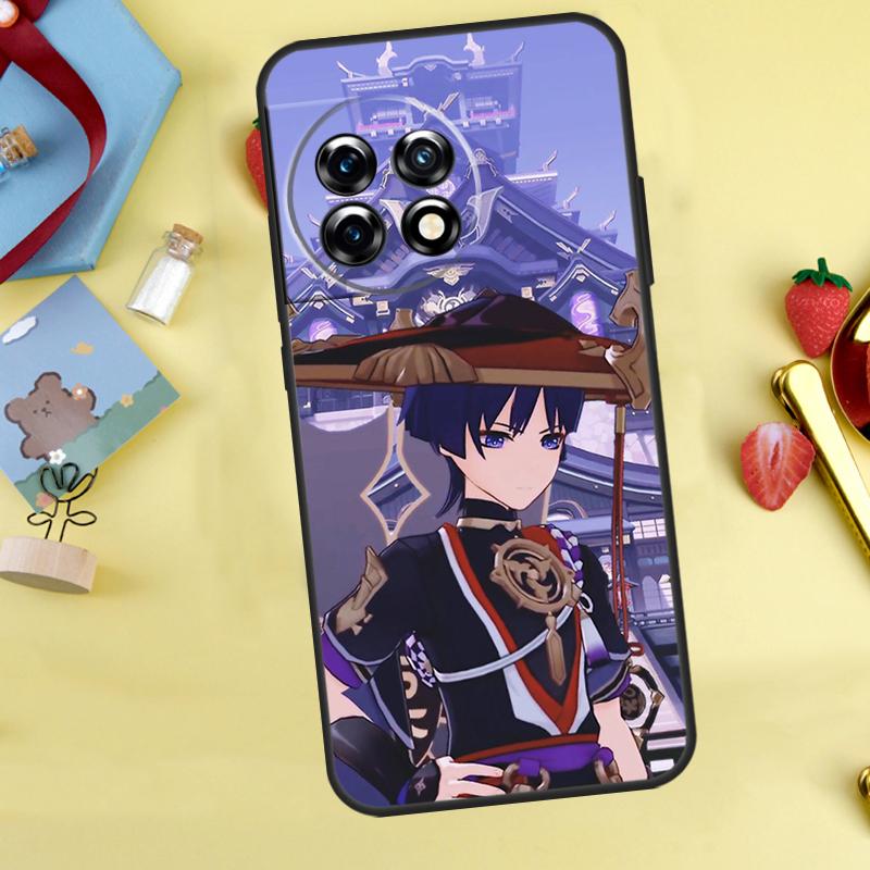 Чехол Scaramouche Genshin Impact для OnePlus 8T 10T 13 13R 12 12R 11 10 Pro OnePlus Nord CE 4 2 3 Lite N30 N20 N10 Case