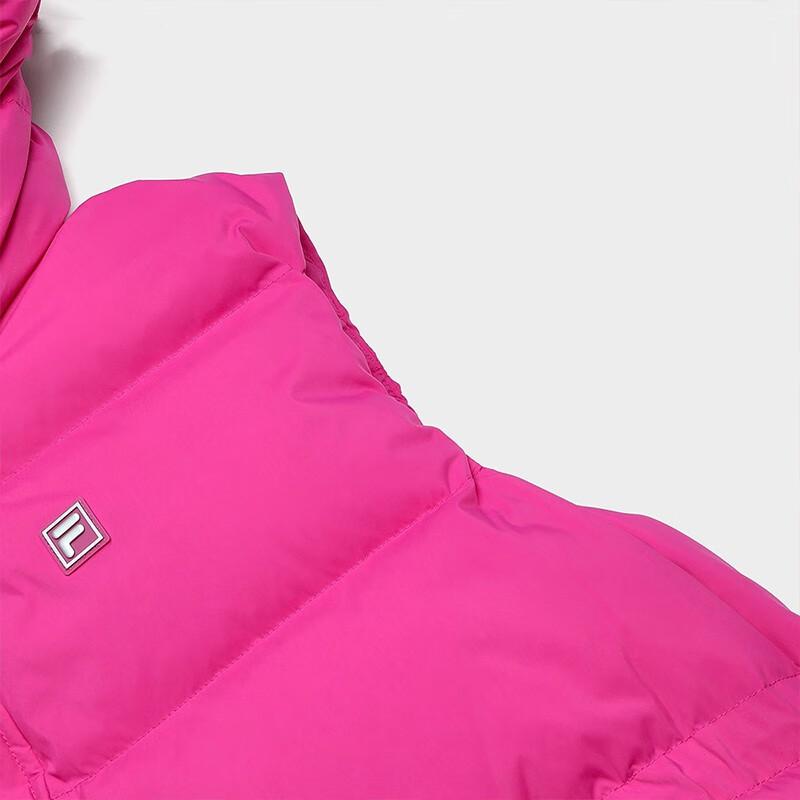 Fila Однотонный жилет без рукавов на молнии с капюшоном для женщин, цвет "Маргаритково-фиолетовый" F11W344922F-PU