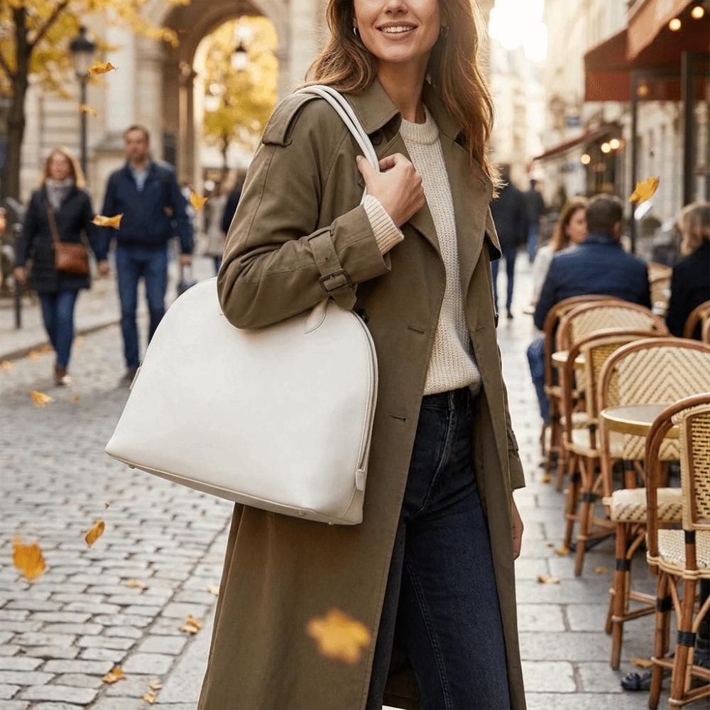 Versatile Style Shell Shoulder Bag Soft Handheld Shoulder Bag New PU Leather Tote Bag Shopping Bag