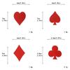 8pcs Poker Cards DIY Iron on Patches Red Heart Patches Sewing Supplies  Clothing Appliques