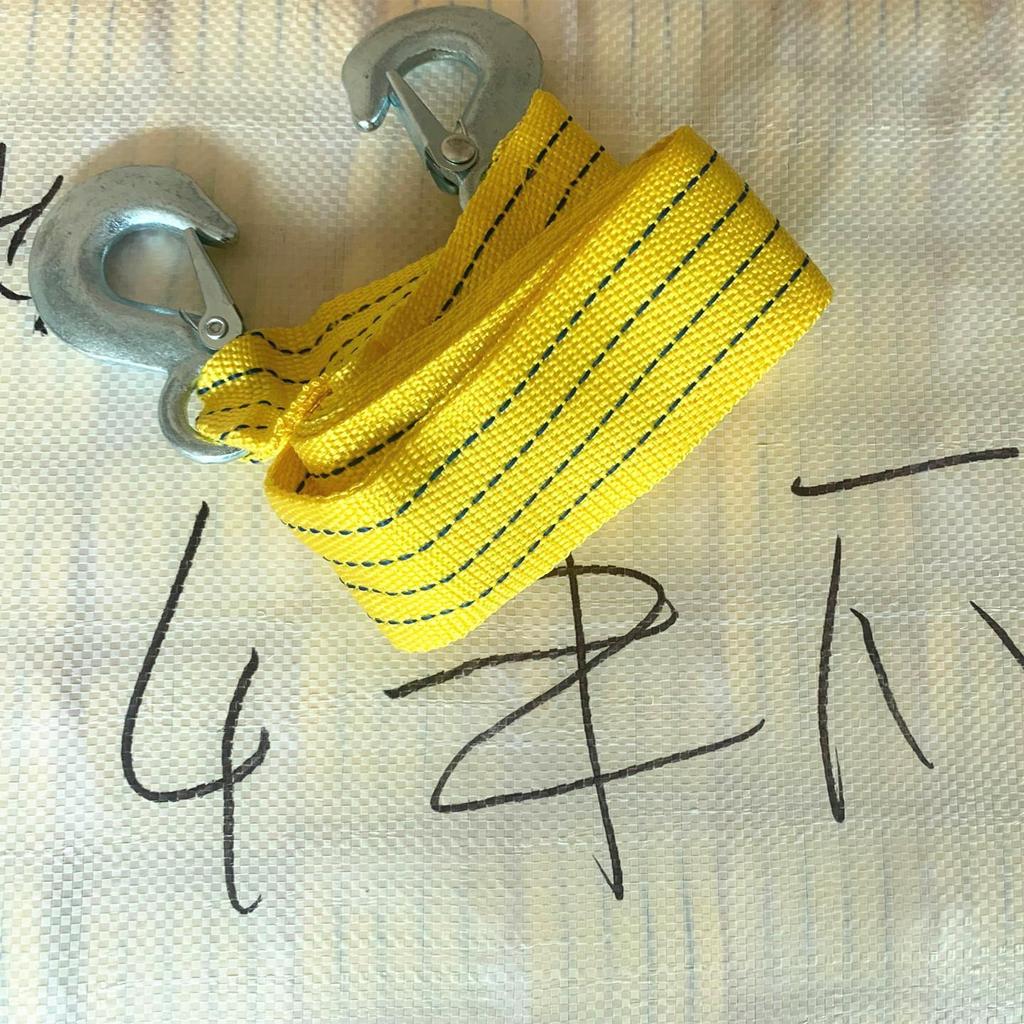 Тяжелый буксировочный трос: Длина 3 м, 4 м, 5 м, грузоподъемность 8 тонн, аварийный автомобиль для работы на открытом воздухе.