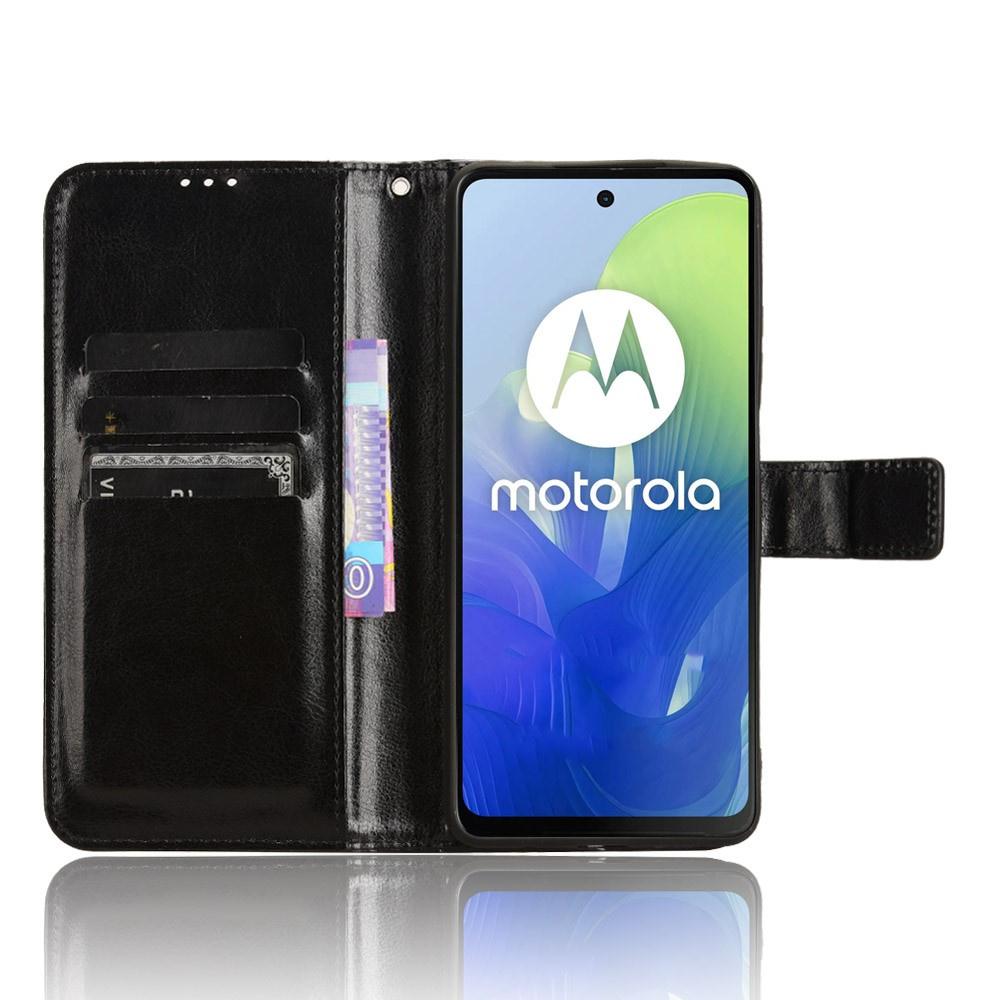 Flip Case for Motorola Moto G24 / G24 Power / G04, Crazy Horse Wallet, Black