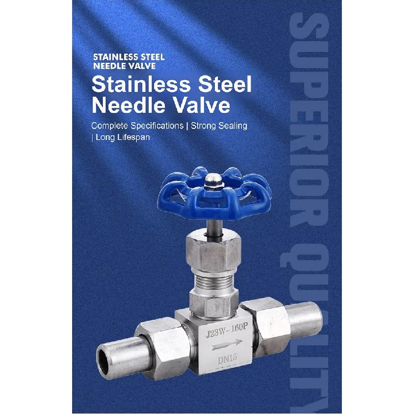 Stainless Steel Needle Valve 304 316 Threaded High Pressure Industrial Fluid Control Instrumentation Valve