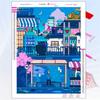 5D Diy Diamond Painting Japanese Anime Building Scene Fantasy Full Rhinestone Mosaic Embroidery Cross Stitch Kit Home Decor Gift