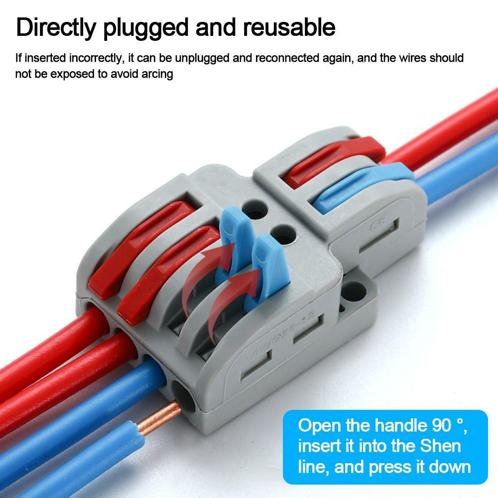 Мини-быстрая клеммная колодка Универсальные компактные клеммные колодки с быстрым разъемом Электрические
