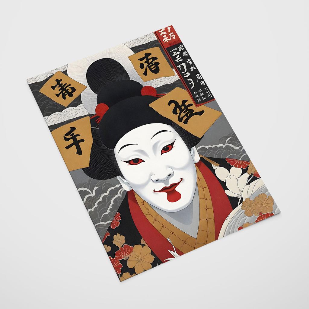Plakat plakaty japońskie portret