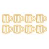 100Pcs Cup Shape Cute Paper Clips Plastic-coated Metal Small Paper Clips  Office Supplies