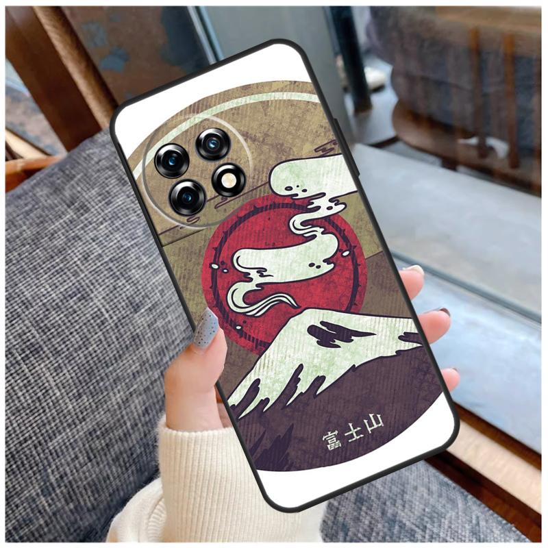 Японское искусство Гора Фудзи Чехол Для OnePlus 15 13 12 11 10 9 Pro 13R 13T 12R 10T 8T Nord CE 5 2 3 4 Lite N20 N30 Чехол