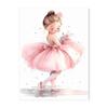 Pink Ballerina Girl Unicorn Butterfly Poster Kids Room ative Canvas Posters Nursery Wall Art Poster Baby Bedroom