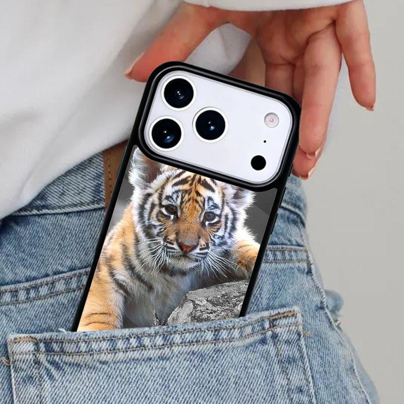 Животные зоопарка 1 Тигрята Чехол для телефона для iPhone 17ProMax 12 13 14 15 16e 17 Pro Max Plus Air Cover