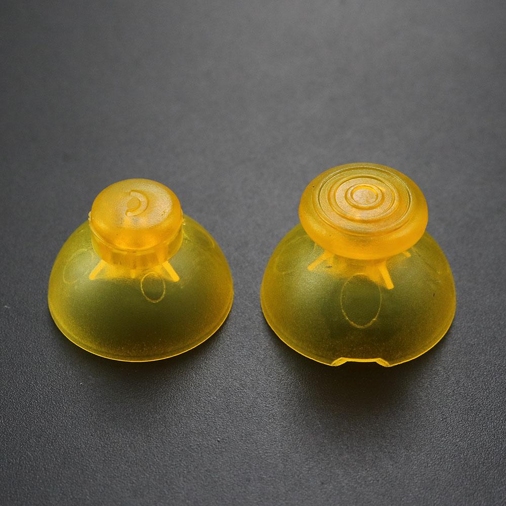 JCD 2pcs Left And Right 3D Analog Joystick Thumb Stick Silicone Cap For GameCube For NGC GC Controller Repair Part Replacement