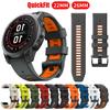 22 26MM Silicone WatchBand Strap For Garmin Fenix8 E Fenix 7 7X 6X 6 Pro 5 5X Epix Gen2 Enduro 3 970 WristStrap QuickFit Bracele