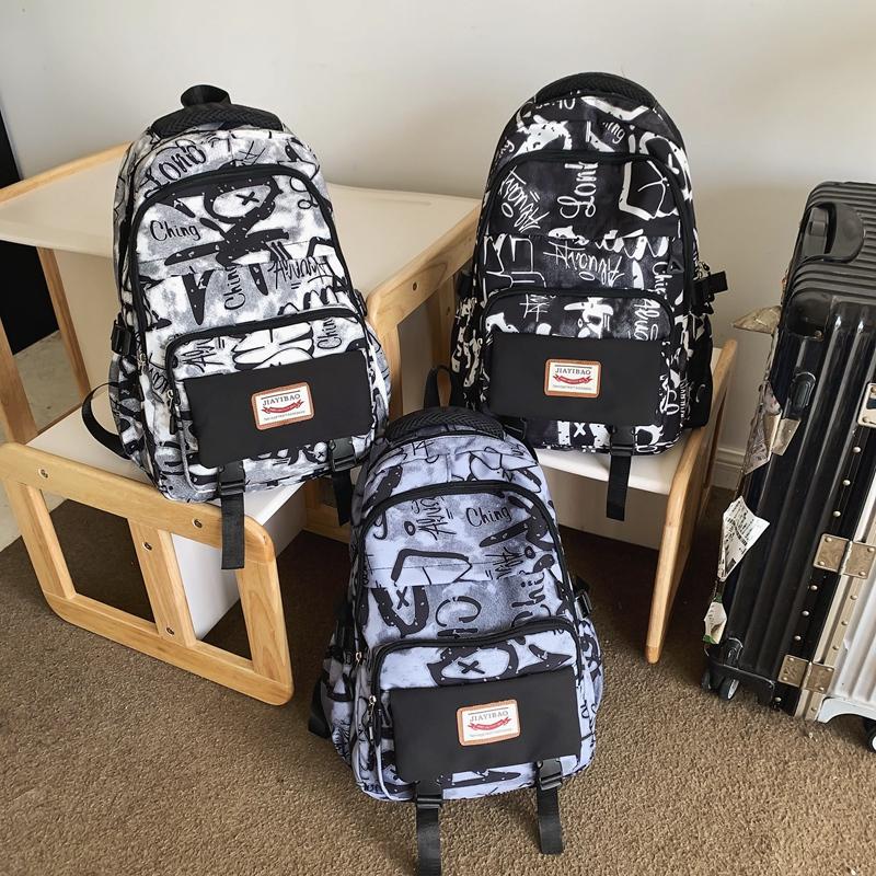 Backpack Women's Large Capacity Student Backpack Men's Bag Junior High School Student Schoolbag