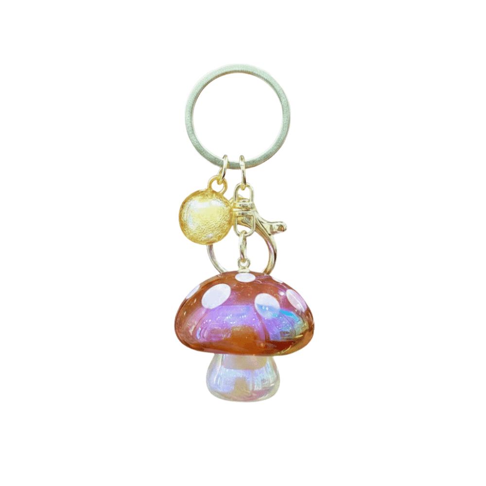 Ornaments Mushroom Pendant Colorful Bag Hanging Pendant Fashion Mushroom Keychain Bag Decor