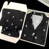 Silver Butterfly Print Pajamas Summer Cool Ice Silk Short Sleeves Trousers Student Dormitory Set