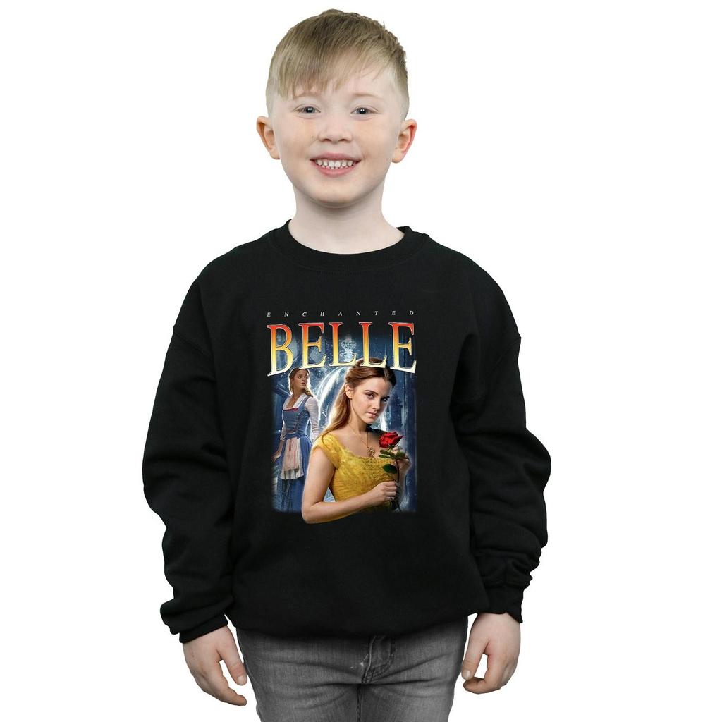 Disney Boys Beauty And The Beast Belle Montage Sweatshirt