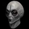 Breathable Alien Head Mask Halloween Grey Mask, Latex Full UFO Cosplay with Big Adult Costume Eyes, Soft Sci Fi Party Prop for Adults, Trick or Treat