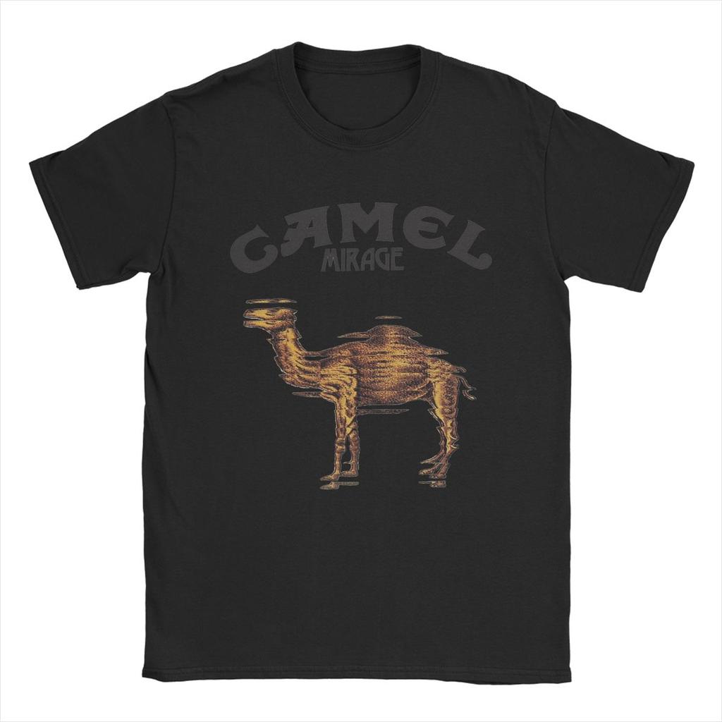 2026 New Summer Vintage Camel Mirage Band Print Tshirt Short Sleeve Streetwear Mens and Womens Tshirt Mens Top