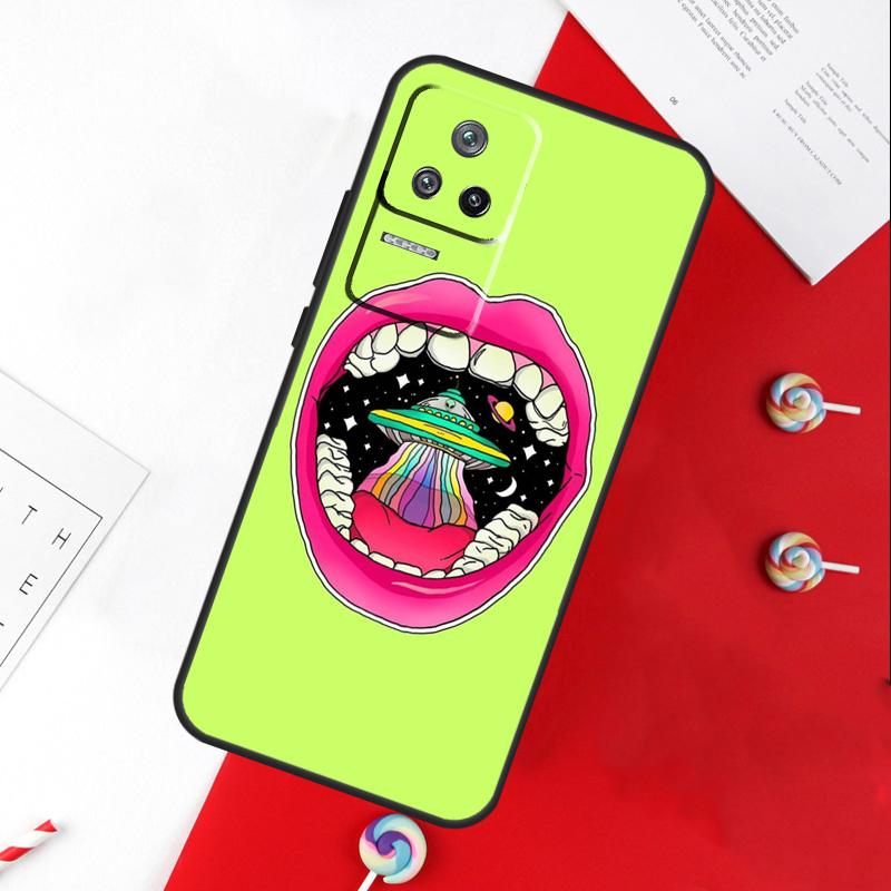 Эстетичный инопланетный чехол для Xiaomi 14 Ultra 15 13 11T 12T 13T 14T Pro POCO X7 Pro X3 X5 X6 M6 F5 F6 Pro