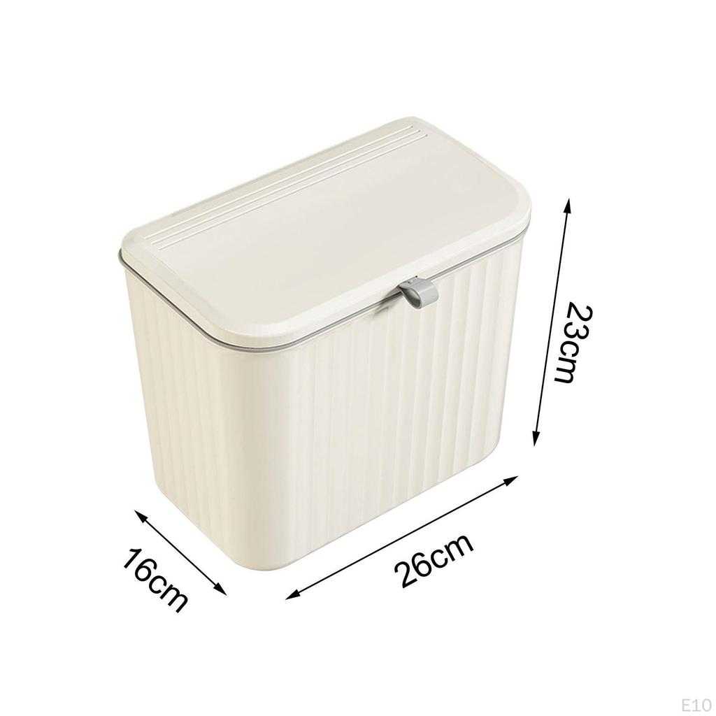 Компактное кухонное мусорное ведро с надежной крышкой для дома и офиса