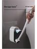Wall-Mounted Disposable Toilet Brush Set for Comprehensive Cleaning