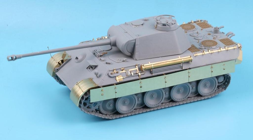 Tetra Model ME Series German Panther Tank with Side Skirts Plastic Model Parts ME3558 1/35 A-Type (for TAK)