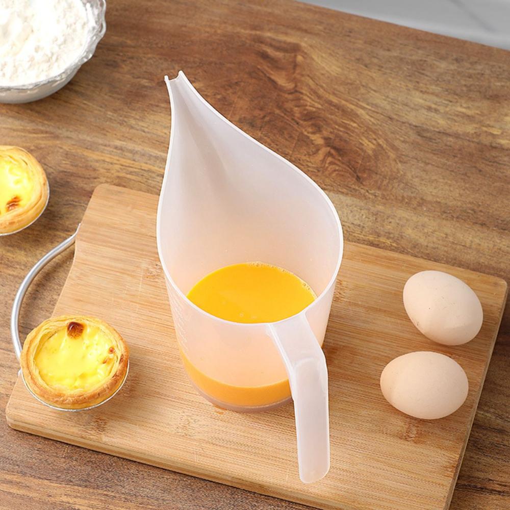 Cooking Easy Pour Long Spout Plastic Measuring Cup Kitchen Tool Liquid Container Funnel Pitcher