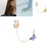 Statement Butterfly Chain Earrings Fashionable With Urban Street Style