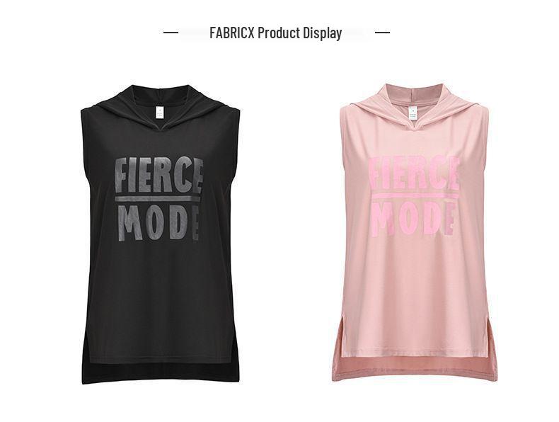 Женский быстросохнущий спортивный жилет без рукавов с капюшоном для бега и йоги