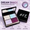 Herorange Eyeshadow Palette Block Design Smooth Texture Bright Glitter Beginner Friendly for Multiple Occasions
