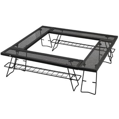 Iris Ohyama Стол для костра, уличный стол, походное снаряжение, черный костер, подарочный подарок на открытом воздухе TKB-TB98