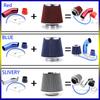 76mm Universal Car Racing Cold Air Intake System Turbo Induction Pipe Tube Kit Cone High Flow Performace Air Filter Inlet