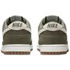 Nike Кроссовки женские Nike Dunk Low Premium SE Medium Olive Зеленые с Коричневой подошвой и Белым верхом IB6161-200