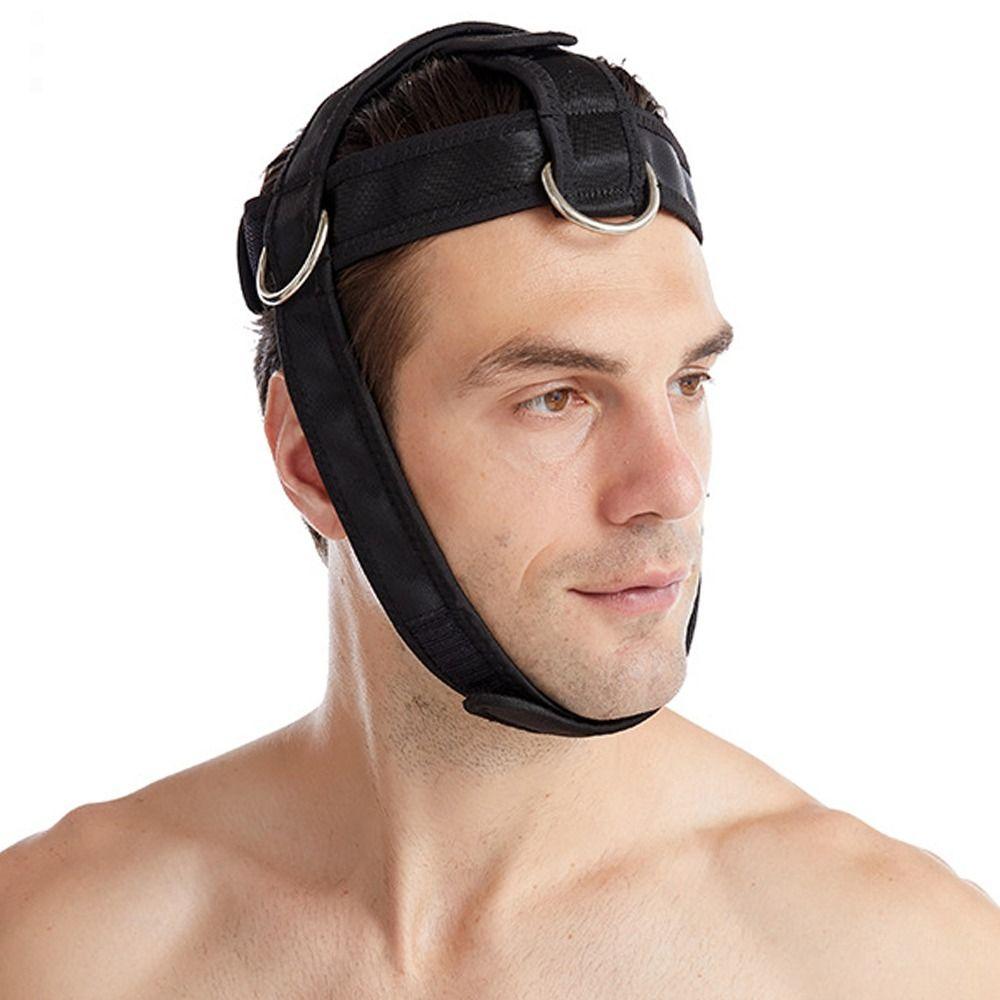 Black Head Training Harness Adjustable Neck Strength Training Strap  Home