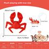 RED Crab Dog Toys -Cute King Crab Squeak Plush Dog Toy for Aggressive chewers,Dental Toy for Aggressive Chewers, Large/Small Breed (13.78 inch)