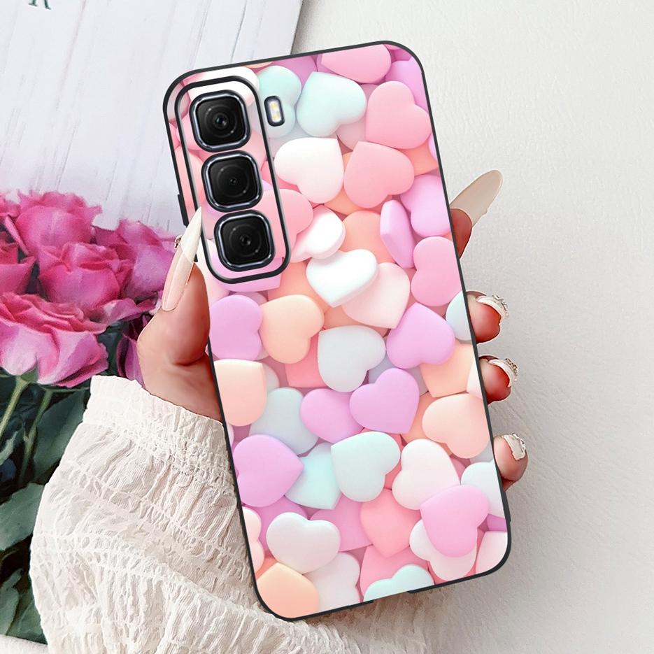 Чехол для Infinix Hot 50 Pro Plus X6880 Милый чехол-рыбка Кои Мягкий ТПУ Чехол для телефона Для Infinix Hot 50 Hot50 Pro 4G X6881 X6882 Сумки