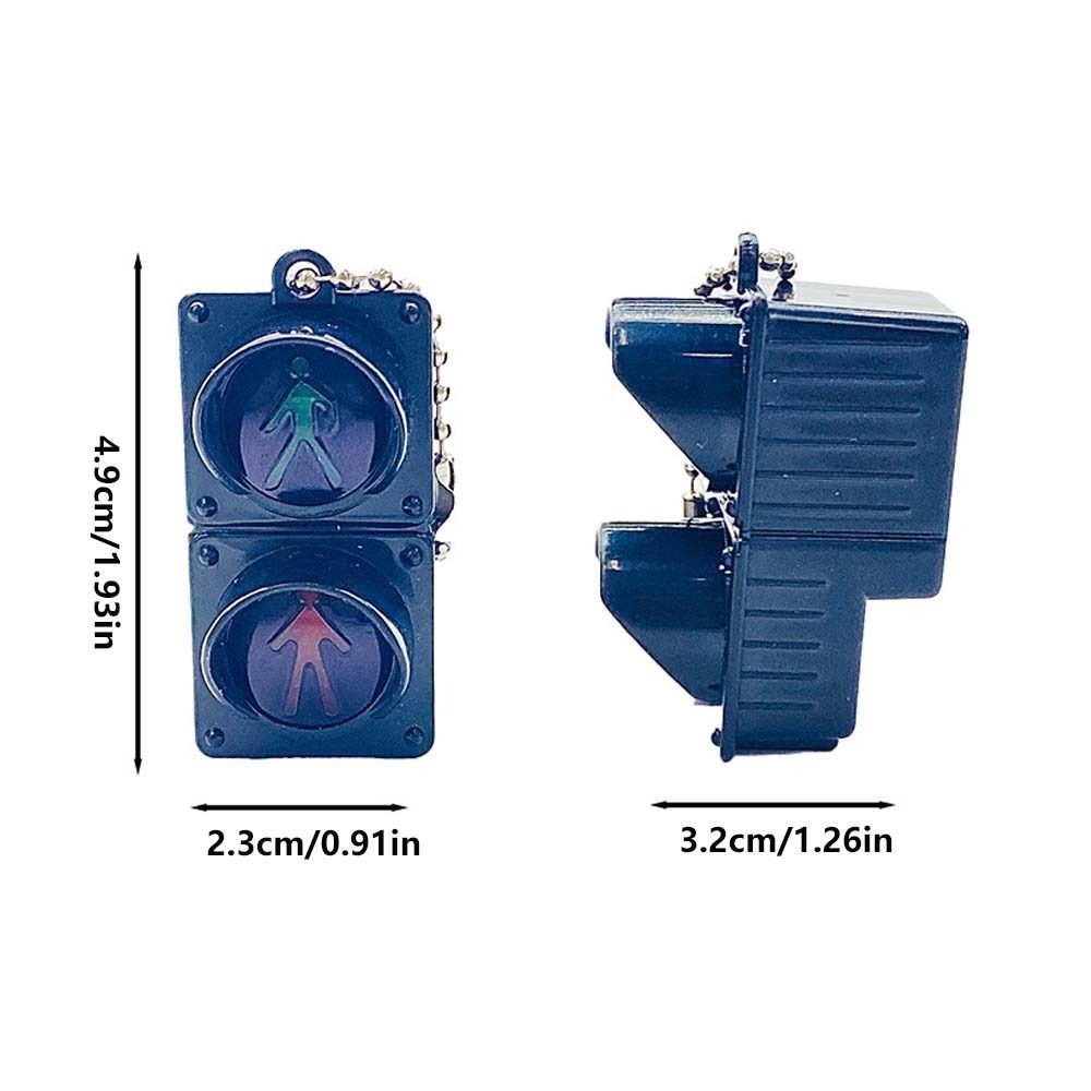 Сумка Подвеска Сигнальная лампа Подвеска Светящиеся Шармы 3D Брелок Милый Светофор Брелок Для Женщин