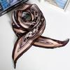 1116 autumn and winter silk scarf small square scarf women's new silk scarf versatile Korean printed plain weave parallel scarf wholesale