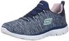 Summits Quick Getaway Sneakers (12983) Navy Mesh/purple/light Blue Trim