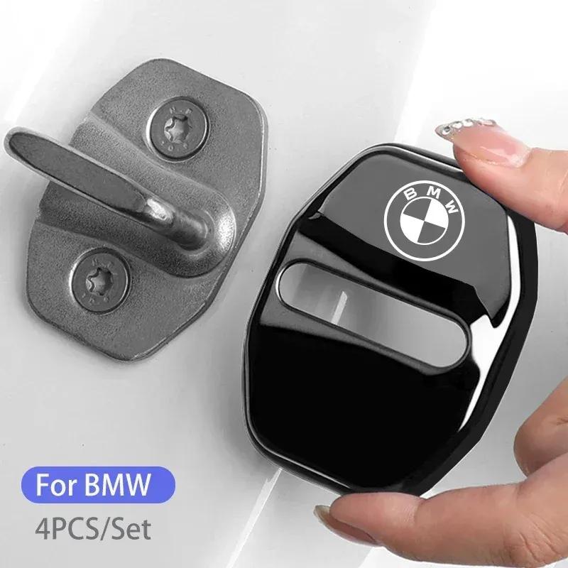 For BMW E46 E90 E60 F30 F10 E39 E36 F20 G30 G20 E87 E92 E91 E30 4Pcs Car Door Lock Buckle Protective Covers Zinc Alloy Cover