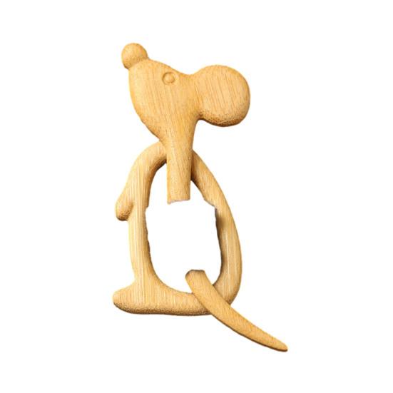 Деревянная брошь в виде животного Милая собака кошка булавка для свитера ручной работы птица кролик медведь черепаха брошь-булавка для свитеров шарфов шалей