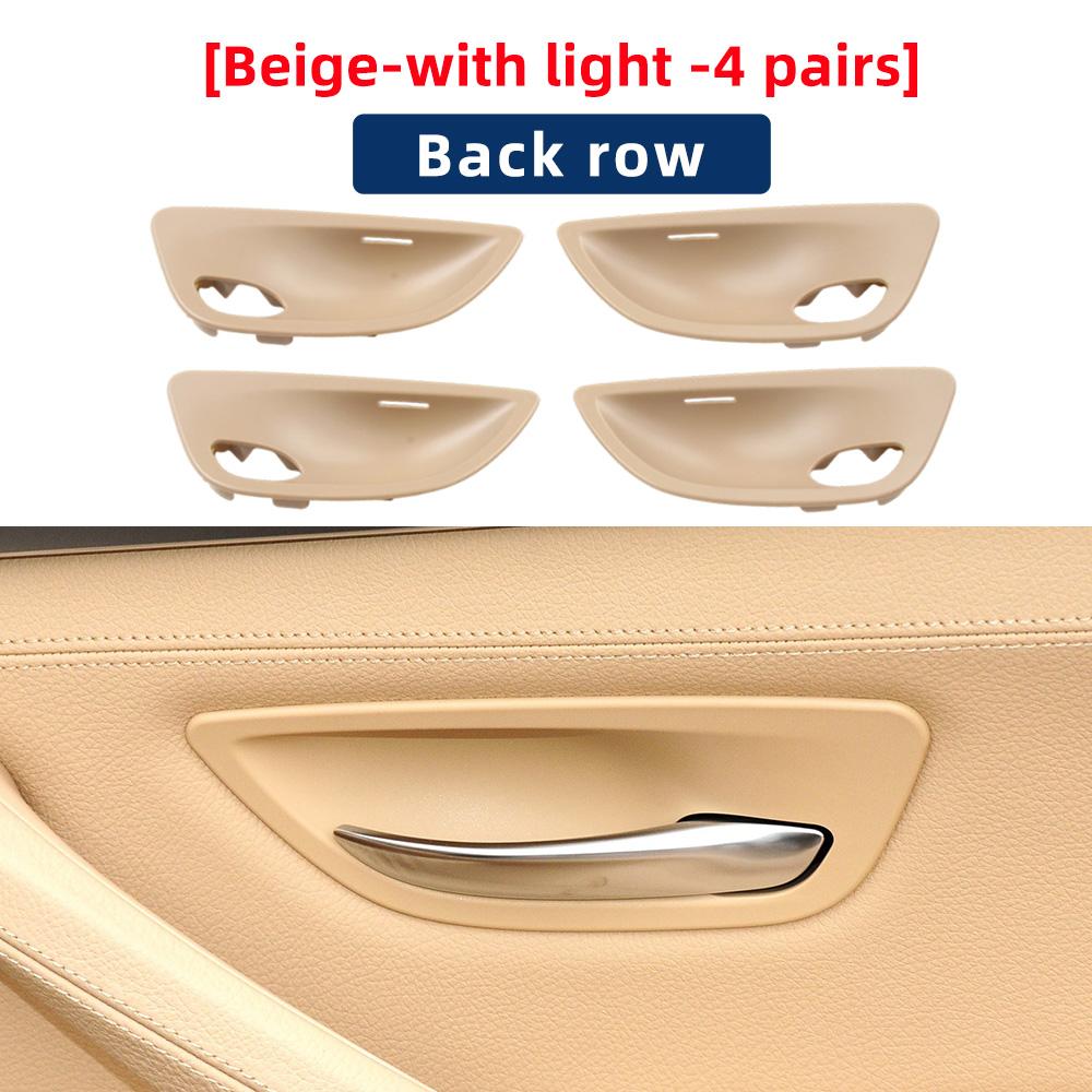 2PCS/4PCS Car Door Handle Bowl Trim With Ambient Light Interior Pull Handle Cover For BMW 5 Series F10 F11 2010-2015 520i 523i