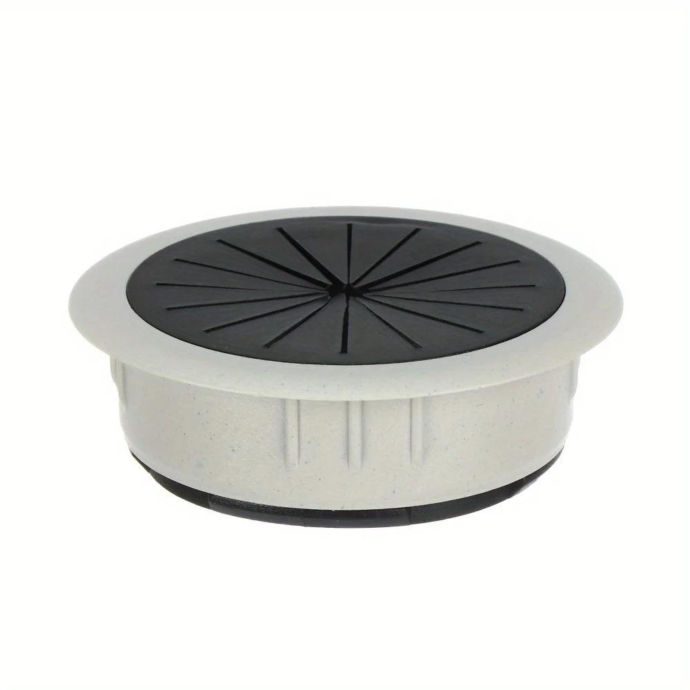 2pcs 60mm Desk Cable Grommet Wire Hole Cover Cord Organizer Table Outlet Port Management