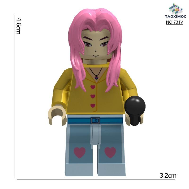 New Demon Hunters KPopDemon Hunters women's group plus men's group assembled building block doll toy series